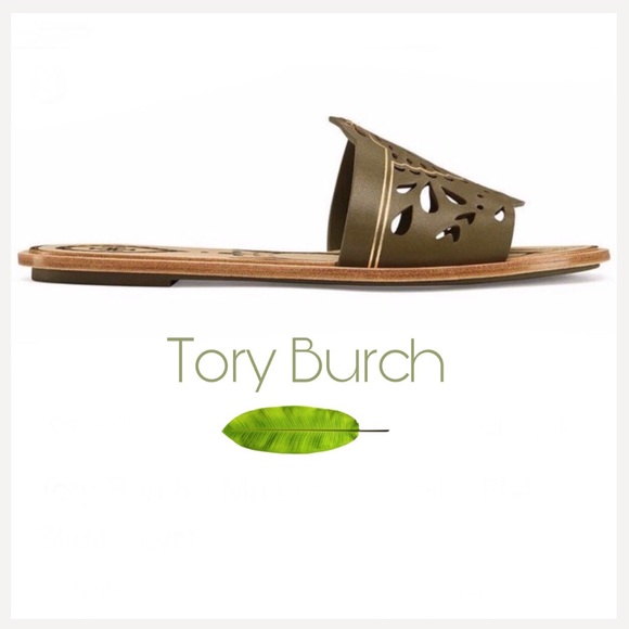 Tory Burch Annika Banana Leaf Sandals new in box - Picture 2 of 8